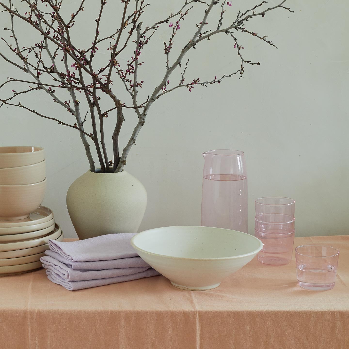 Essential Glassware Pitcher - Blush – Hawkins New York