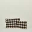 Essential gingham pouches in light grey and black