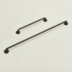 Small and large towel bar in Black.