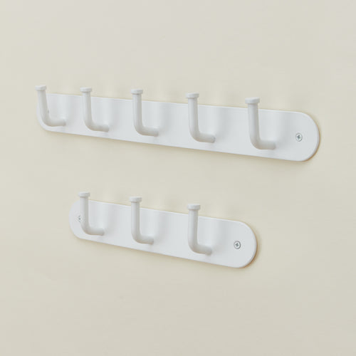 Essential hook racks in white
