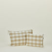 Essential gingham pouches in ivory and flax