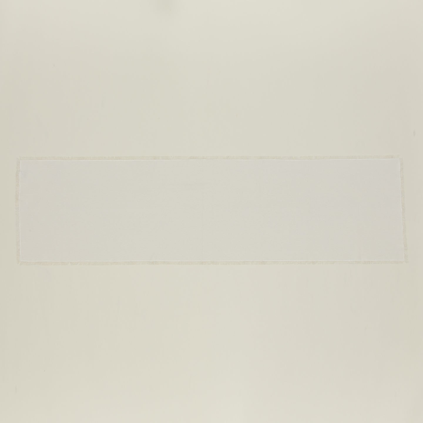Overhead view of essential ivory runner