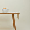 Essential ivory runner on table with serving bowl