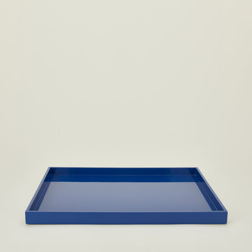 Large essential tray in cobalt