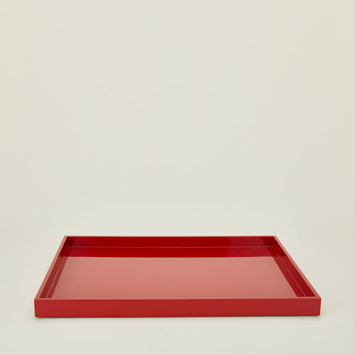 Large essential tray in red