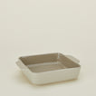 8" x 8" essential bakeware in light grey