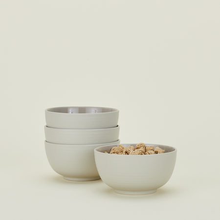 Essential Large Bowl, Set of 4 - Light Grey