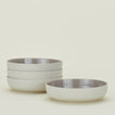 Four Essential Low Bowls in Light Grey.