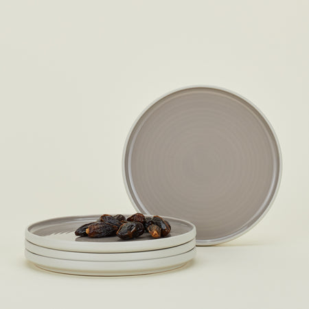 Essential Salad Plate, Set of 4 - Light Grey