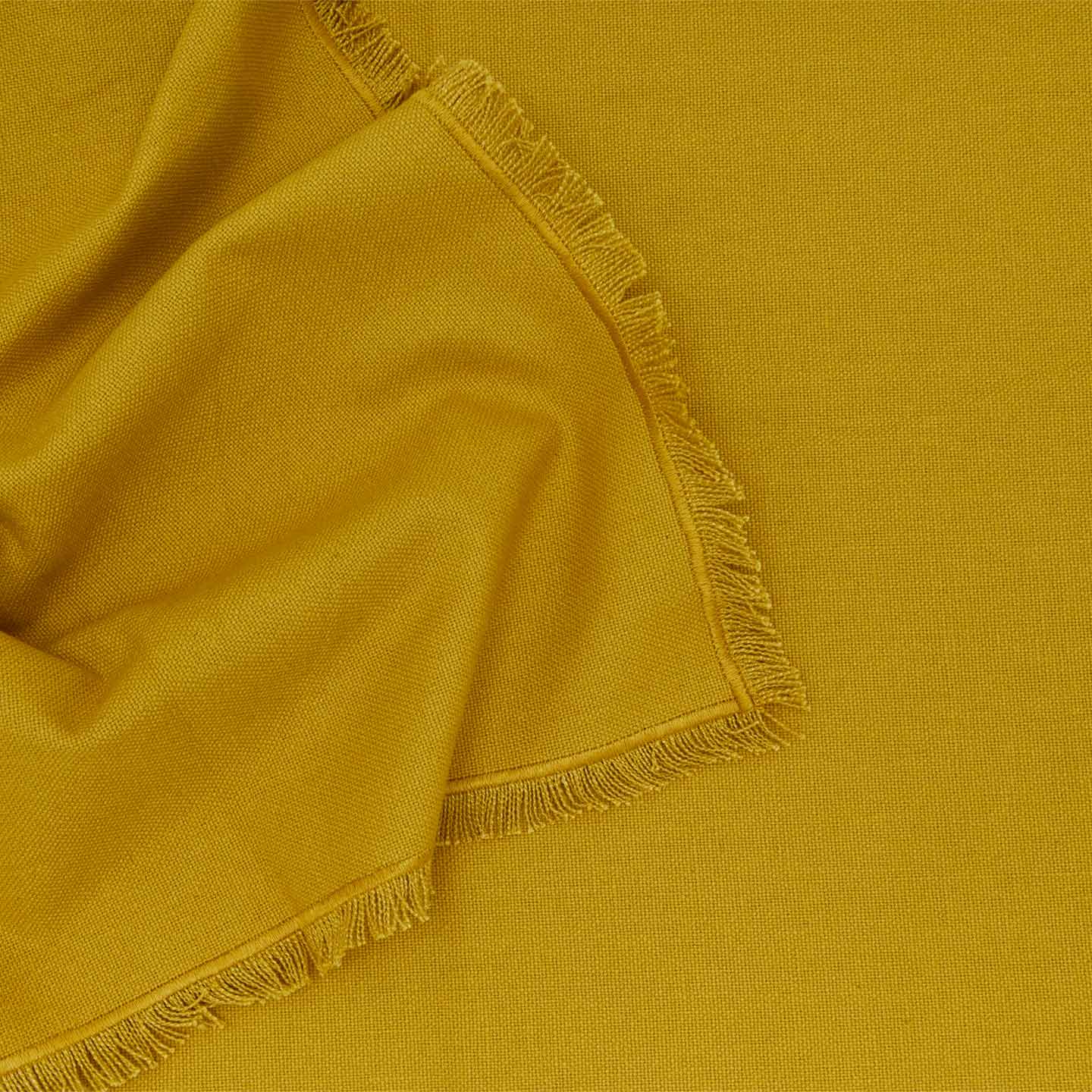 Detailed view of essential mustard runner