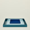 Essential nested trays in blues