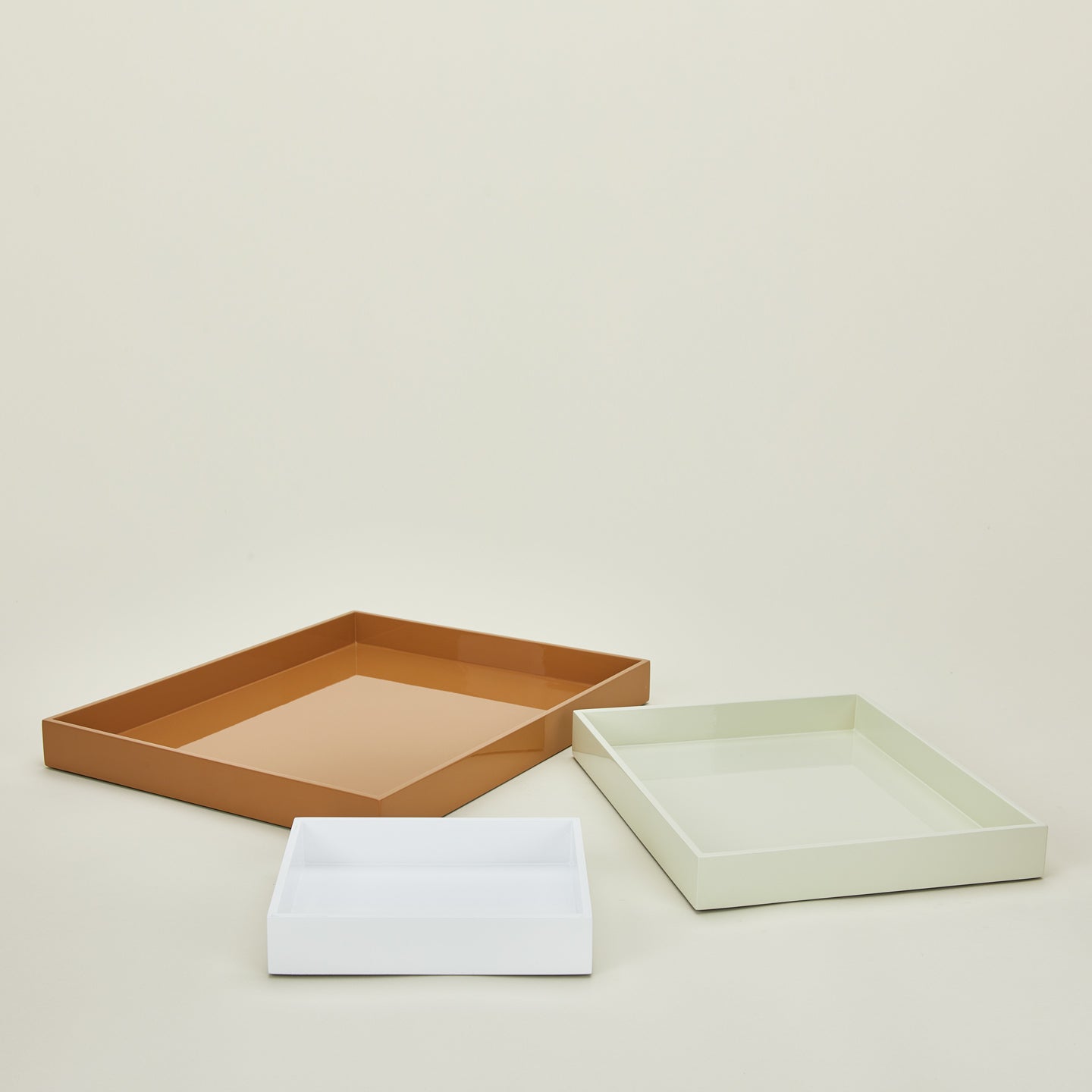 Essential nested trays in neutrals