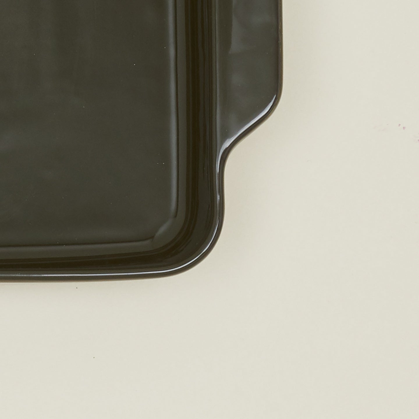 Close up view of 8" x 8" Essential bakeware in olive
