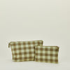 Essential Gingham Pouch - Olive/Sage