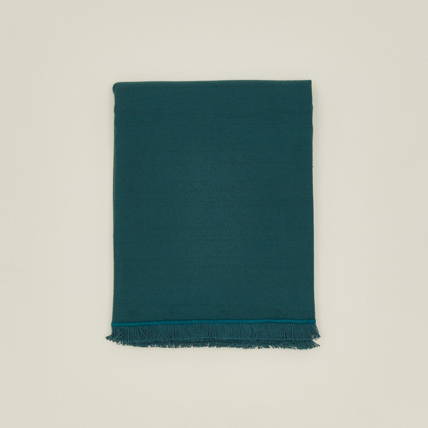 Folded view of essential peacock runner