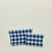 Essential gingham pouches in sky and blue