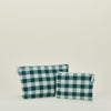 Essential Gingham Pouch - Sky/Peacock