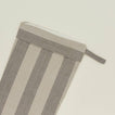 Detailed view of Essential Striped Stocking - Light Grey/Dark Grey