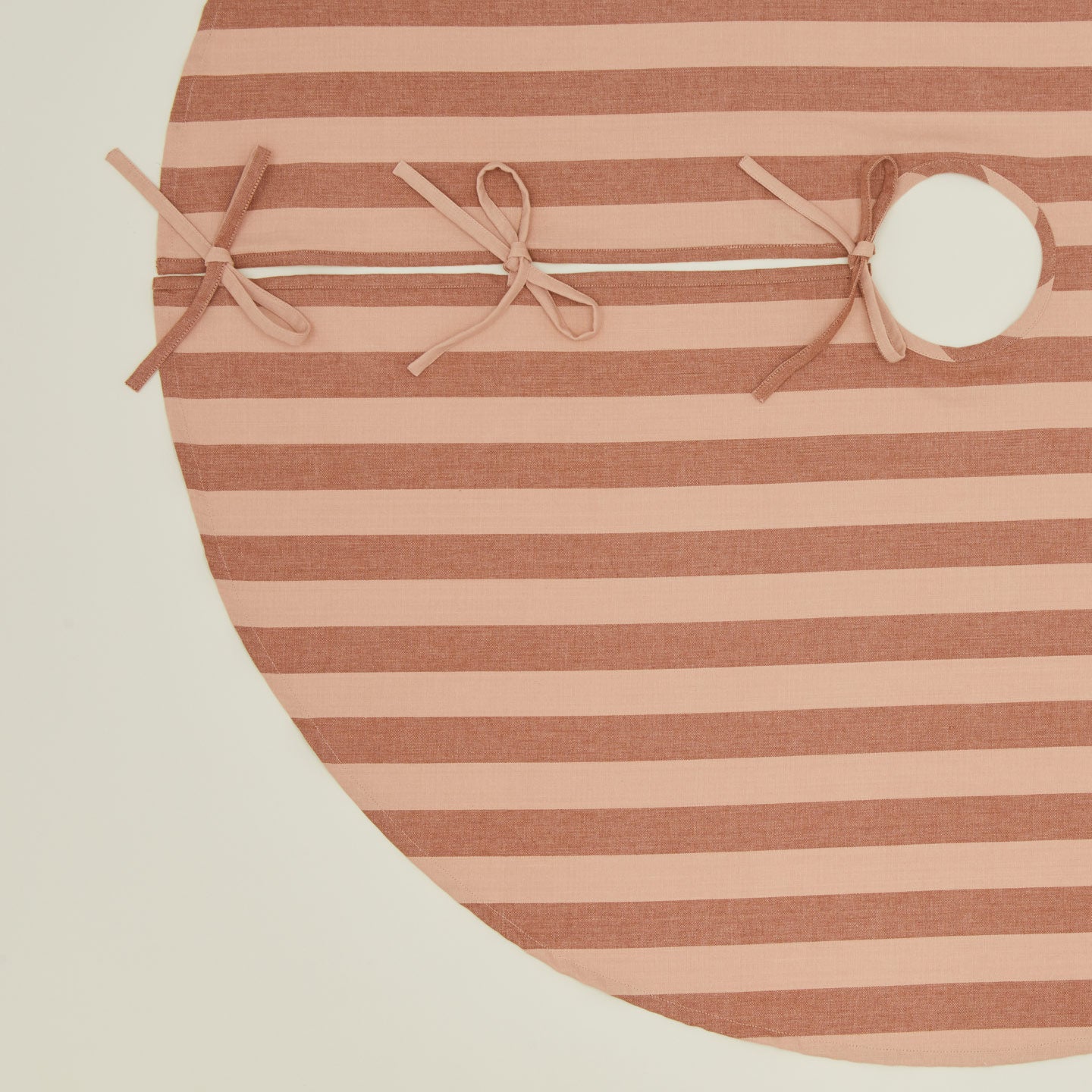 Essential Striped Tree Skirt - Blush/Terracotta