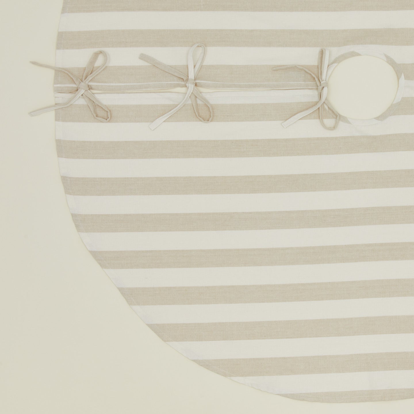 Essential Striped Tree Skirt - Ivory/Flax