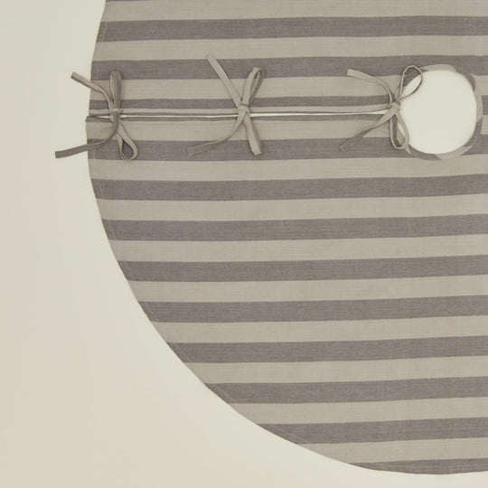 Essential Striped Tree Skirt - Light Grey/Dark Grey