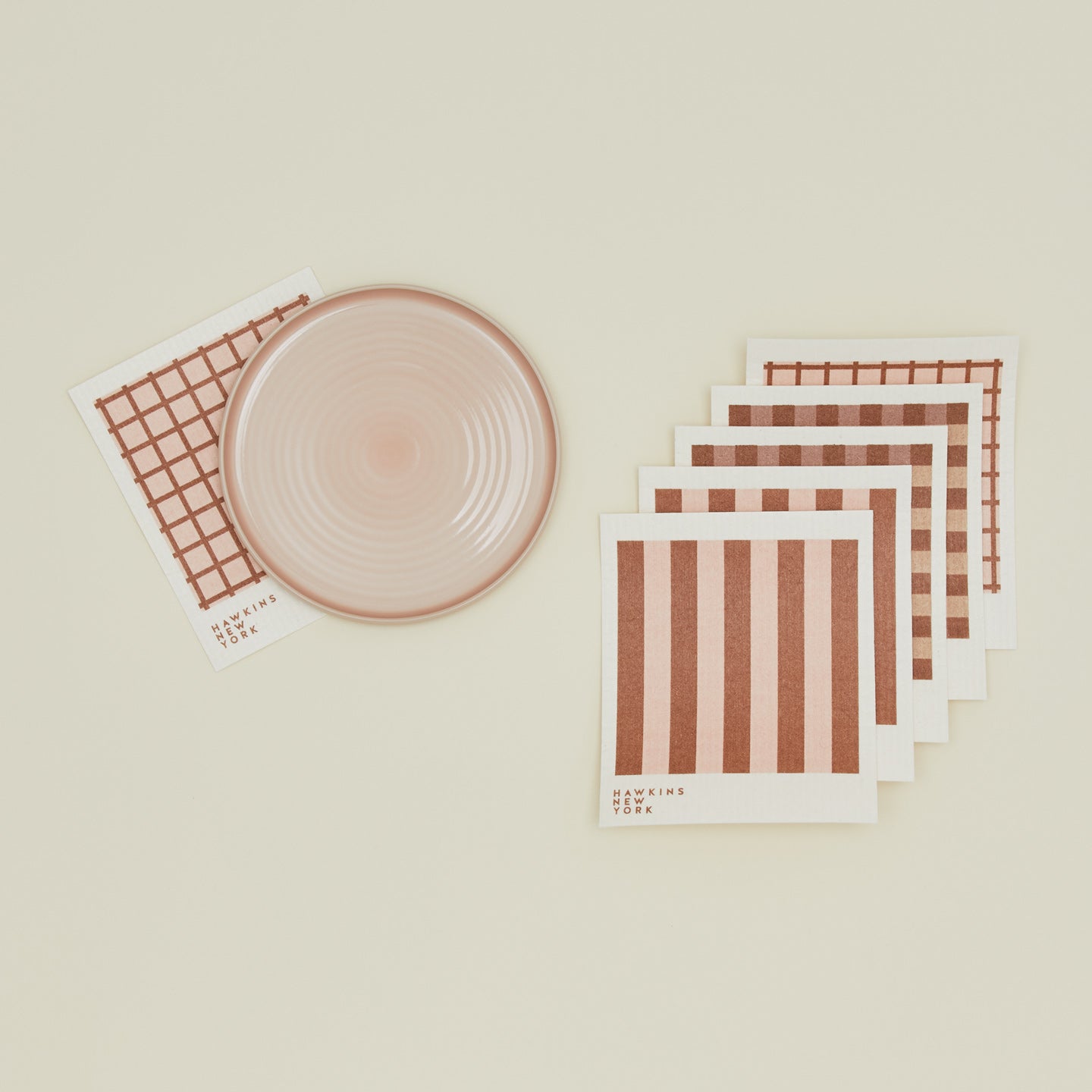 Essential Swedish Dishcloth, Set of 6 - Blush/Terracotta – Hawkins