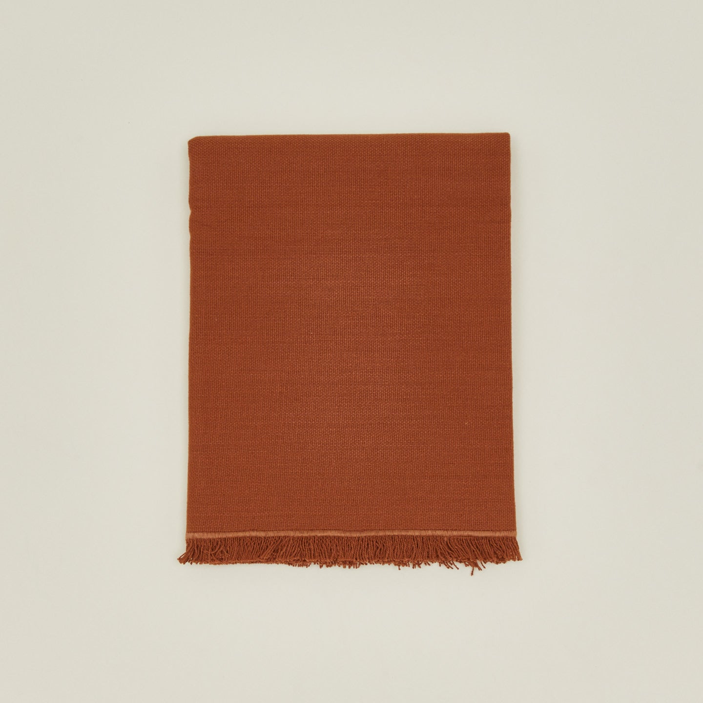 Folded essential terracotta runner