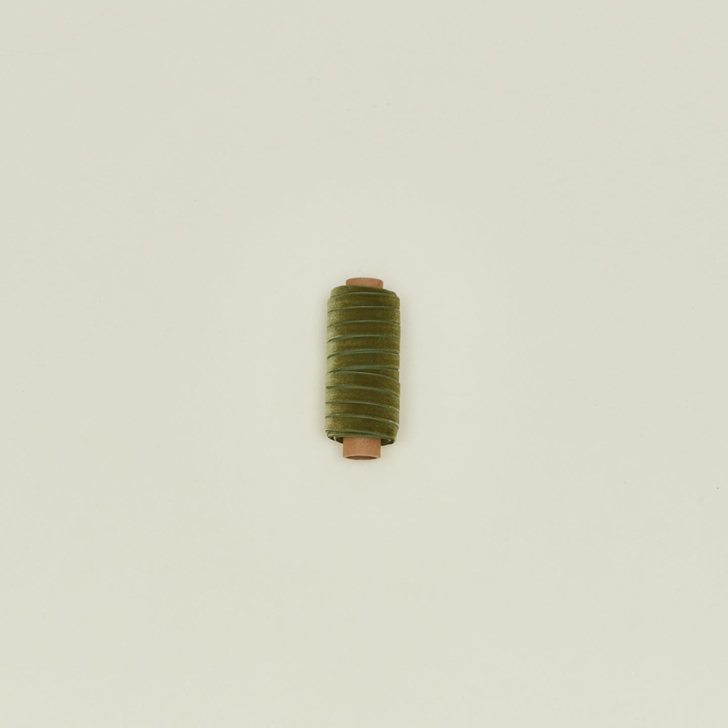 Slim Velvet Ribbon in Olive