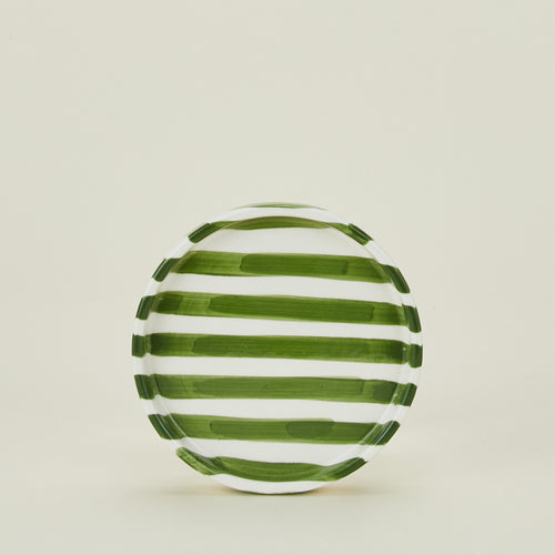 Fodory olive striped salad plate