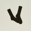 Mohair socks in black