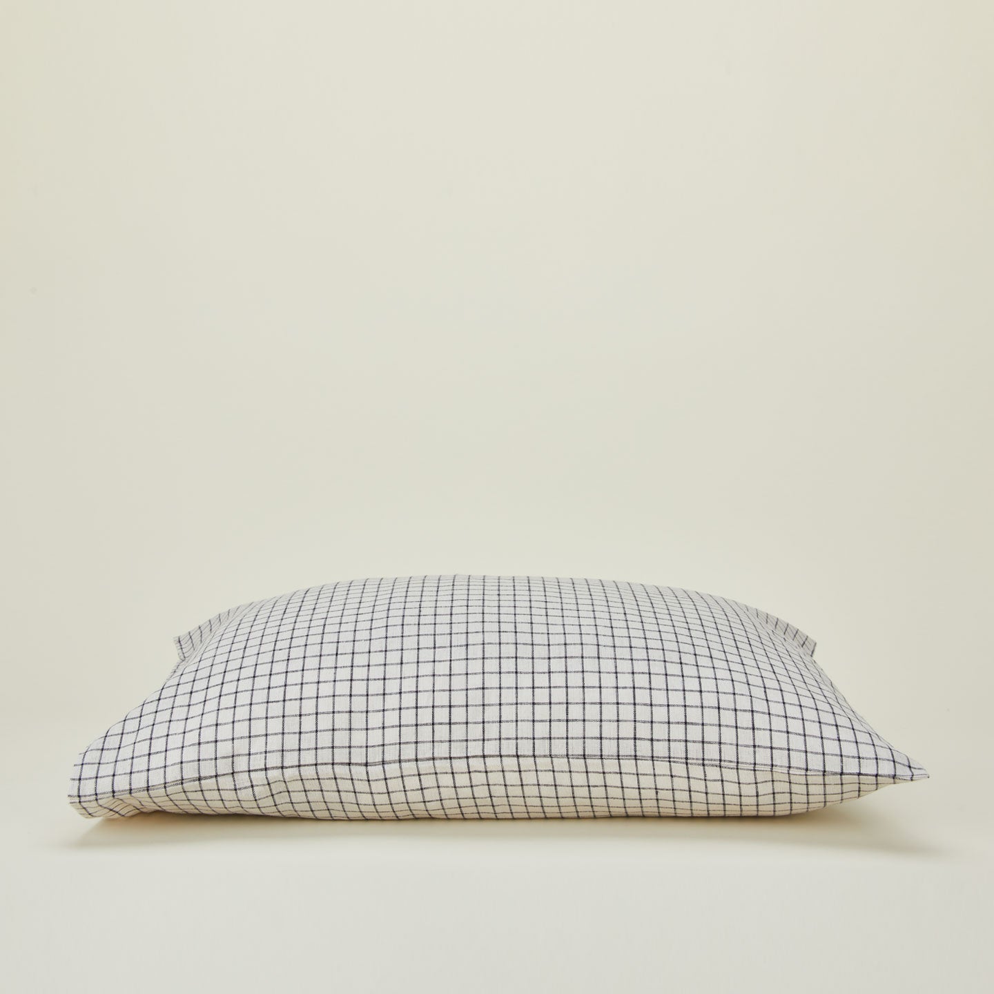 Checked Linen Pillowcase
