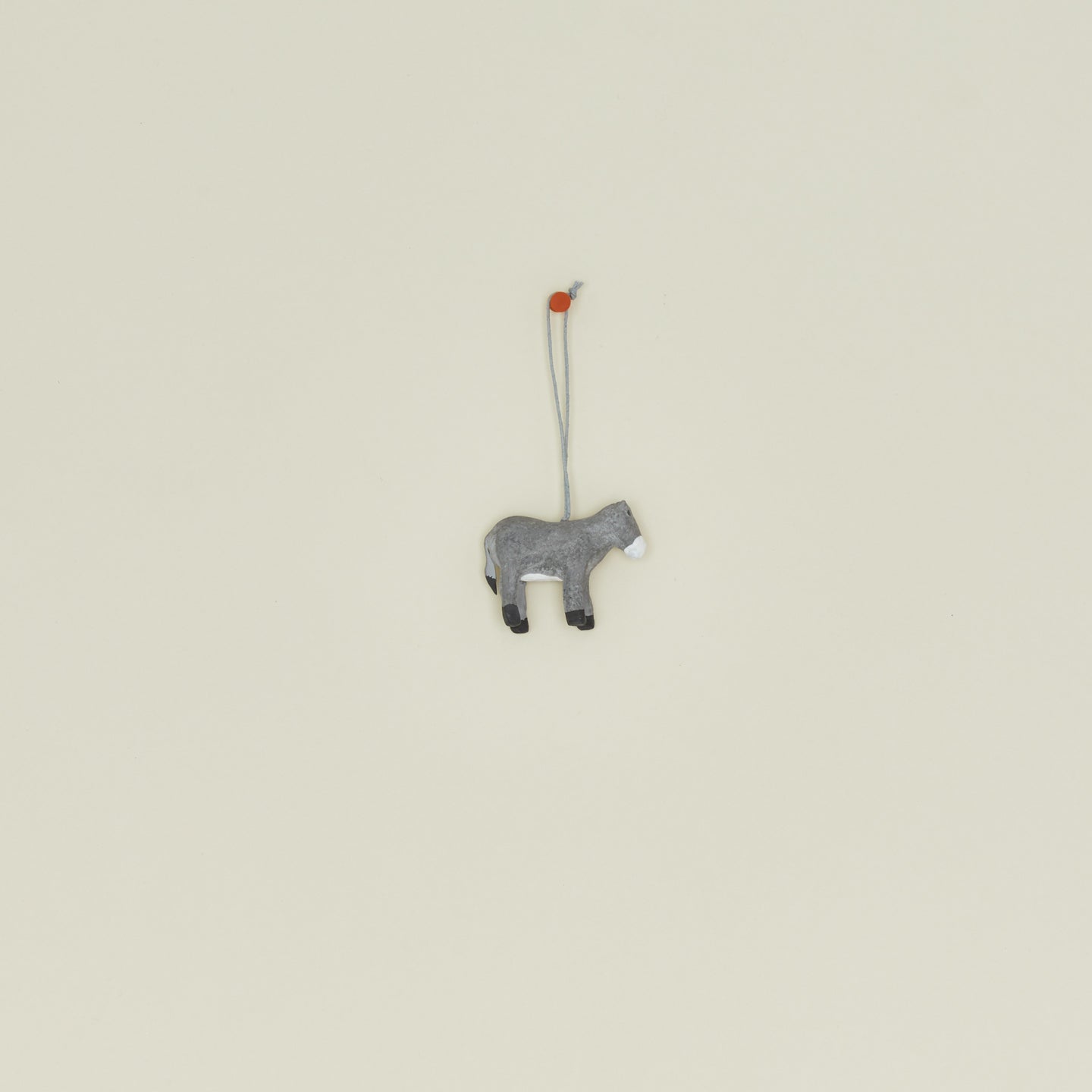Donkey paper mache ornament