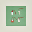 Nostalgia holiday ornaments set of 4
