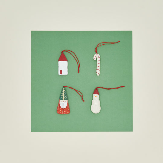 Nostalgia Holiday Ornaments, Set of 4