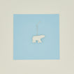 Polar bear paper mache ornaments
