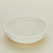 Detailed view of Frieling round proofing basket.