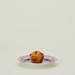 Ginori dessert plate in azalea with muffin
