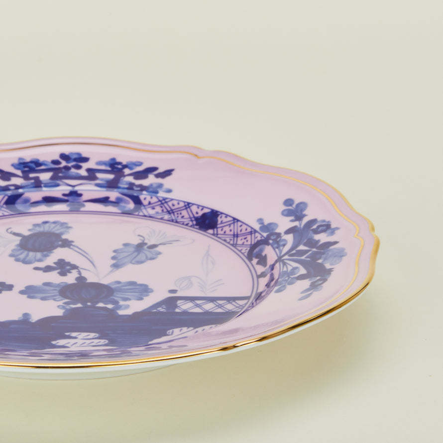 Ginori desert plate in azalea detail