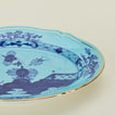 Ginori oval platter in iris detail