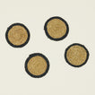Four Edge Coasters in Black