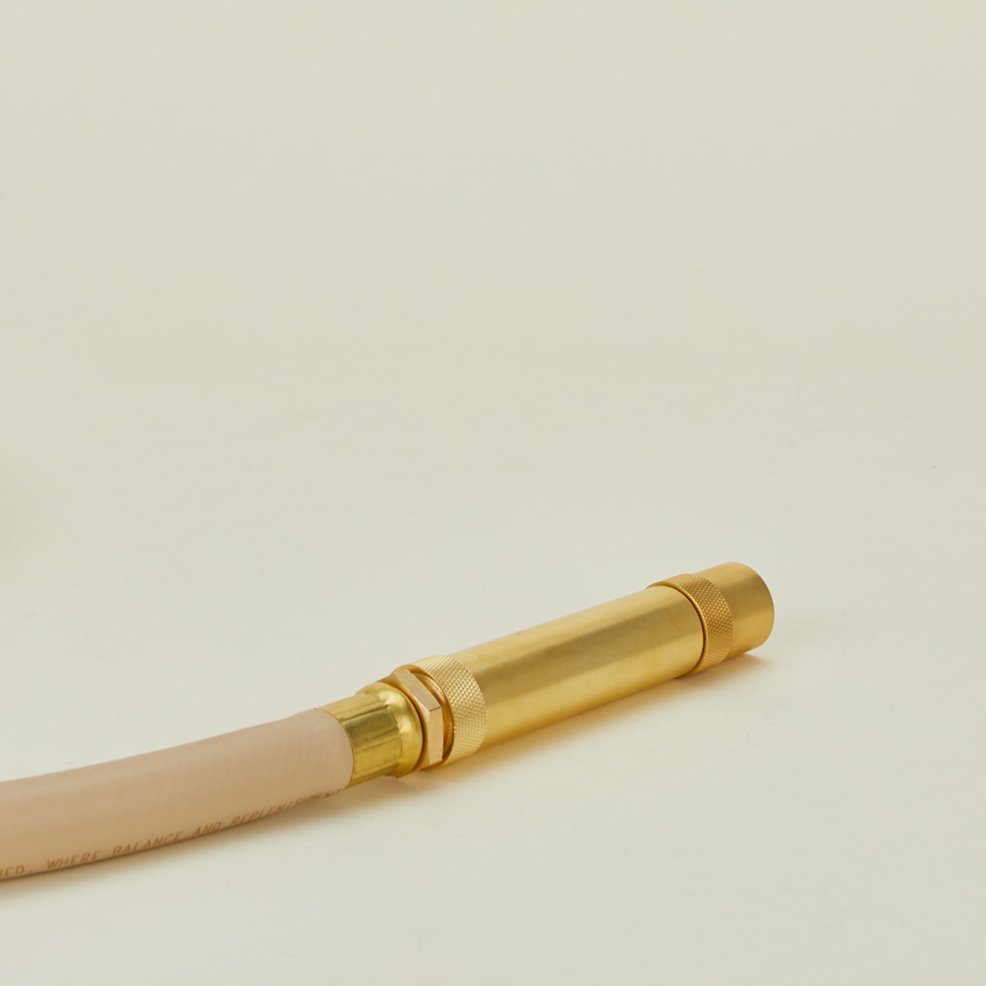 Goodland brass hose nozzle on hose