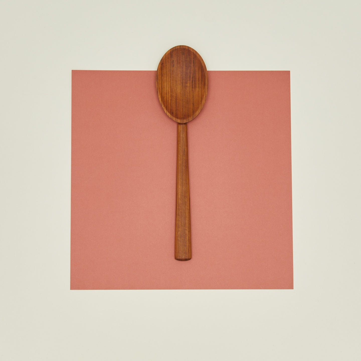 Teak serving spoon