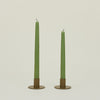 Essential Metal Candle Holders, Set of 2 - Olive