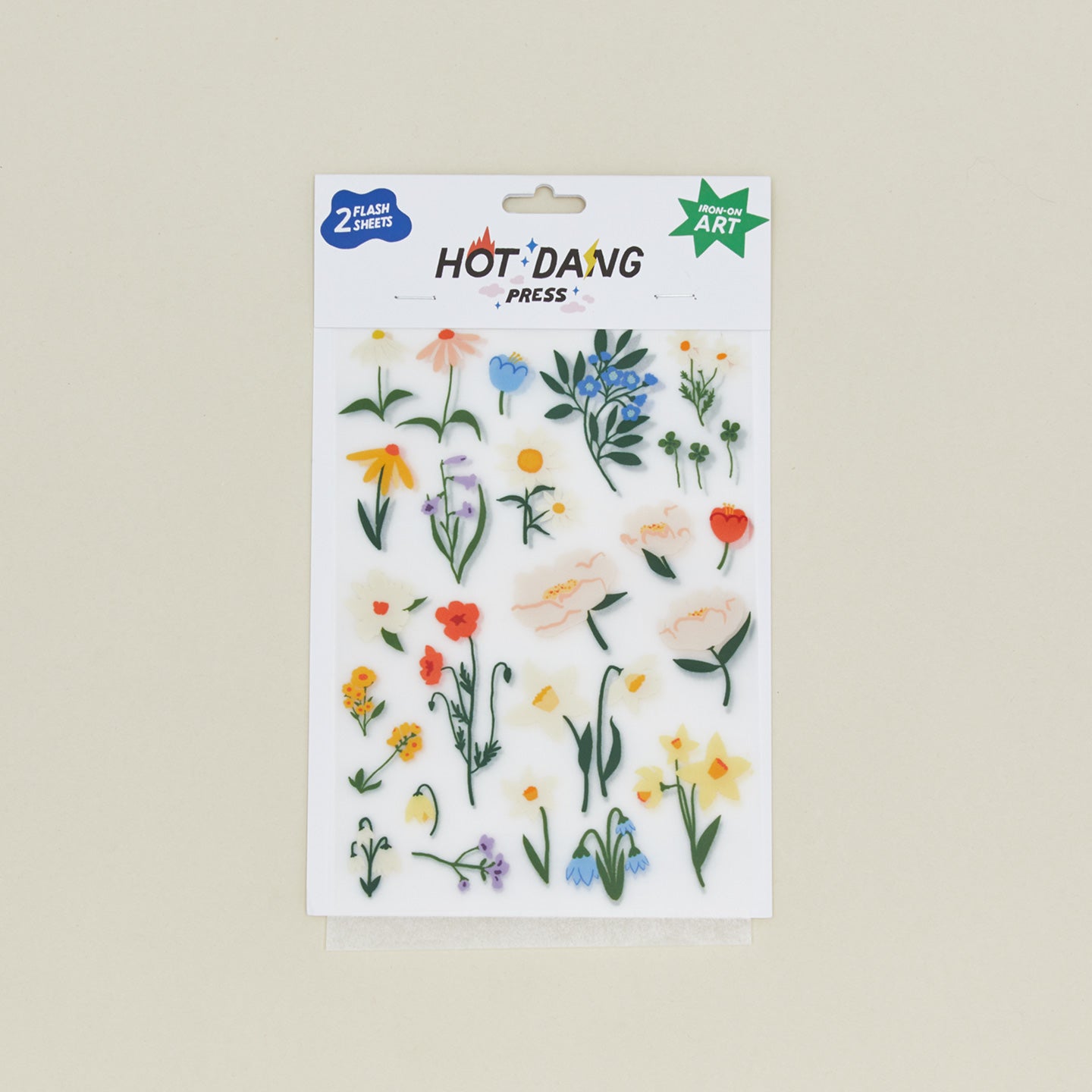 Flowers Iron-On Art Sheet