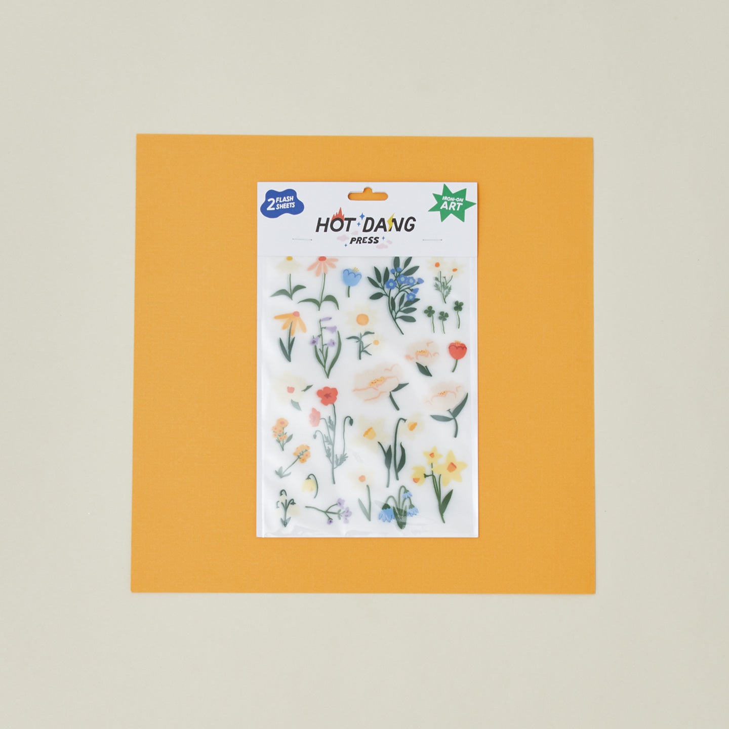 Flowers Iron-On Art Sheet