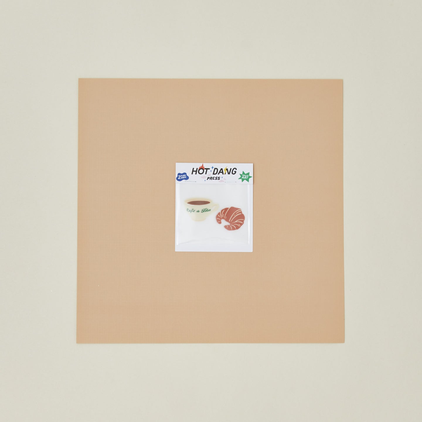 Parisian Breakfast Iron-On Art Pair