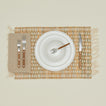 River grass placemat with place setting