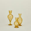 Amber glass vase family