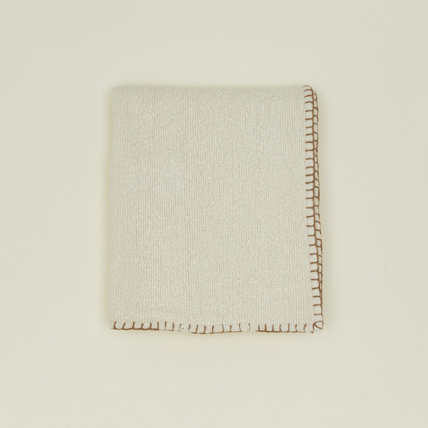 Blanket Stitch Boucle Throw