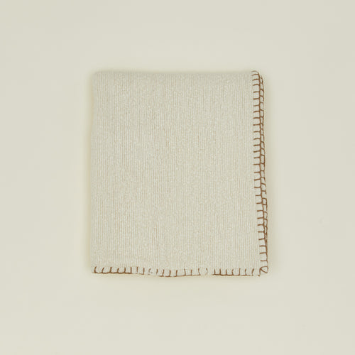 Blanket Stitch Boucle Throw
